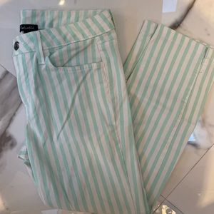 Splendid Striped Cropped Jeans